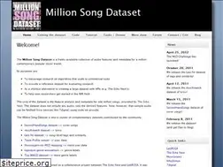 Sites similar to millionsongdataset.com