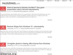 Sites similar to miloszengel.com