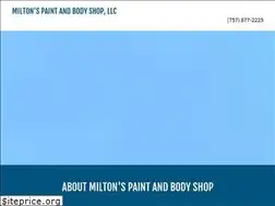 Sites similar to miltonsbodyshop.com