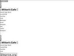 Sites similar to miltonscafe.com