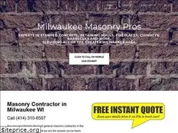 Sites similar to milwaukeemasonrypros.com