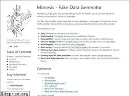 Sites similar to mimesis.name