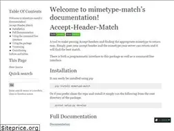 Sites similar to mimetype-match.readthedocs.org