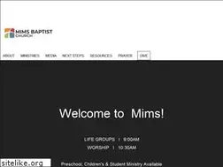 Sites similar to mimsbaptist.org
