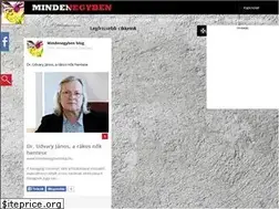 Sites similar to mindenegybenblog.hu