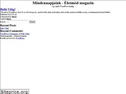 Sites similar to mindennapjaink.hu