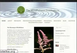 Sites similar to mindfulnessinstitute.ca