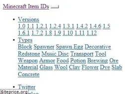 Sites similar to minecraftitemids.com