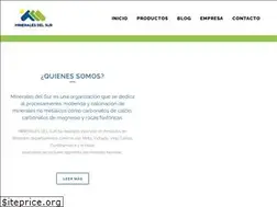 Sites similar to mineralesdelsur.com