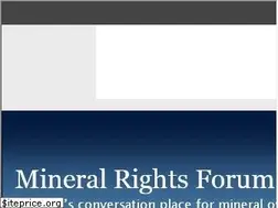 Sites similar to mineralrightsforum.com