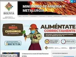 Sites similar to mineria.gob.bo