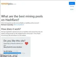 Sites similar to minerlytics.com