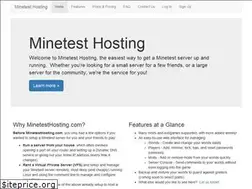 Sites similar to minetesthosting.com