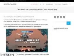 Sites similar to mini-militia.com