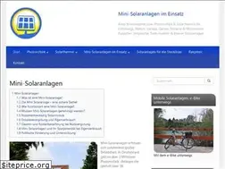 Sites similar to mini-solaranlagen.com