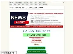 Sites similar to miniaturebullterriers.info