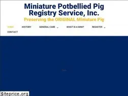 Sites similar to miniaturepotbelliedpigregistry.com