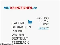 Sites similar to minikennzeichen.de