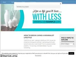 Sites similar to minimalismissimple.com