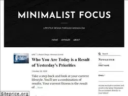 Sites similar to minimalistfocus.com