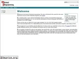 Sites similar to minimalprogramming.org