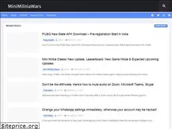 Sites similar to minimilitiawars.com
