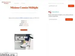 Sites similar to minimocomunmultiplo.com