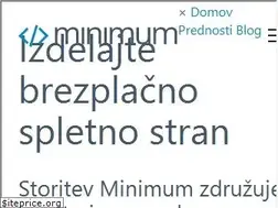 Sites similar to minimum.si