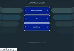 Sites similar to mininglife.com