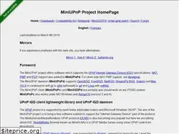 Sites similar to miniupnp.tuxfamily.org