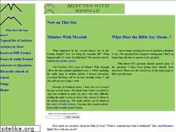 Sites similar to minuteswithmessiah.tripod.com