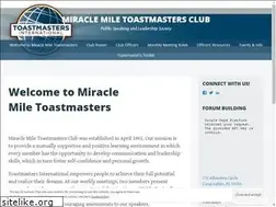 Sites similar to miraclemiletoastmasters.com
