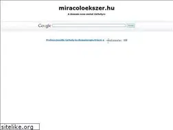 Sites similar to miracoloekszer.hu