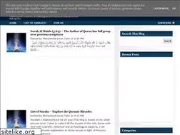 Sites similar to miraculousquran.blogspot.com