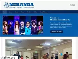 Sites similar to mirandamusicalsociety.com.au