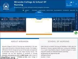 Sites similar to mirandanursing.edu.in