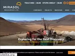 Sites similar to mirasolresources.com