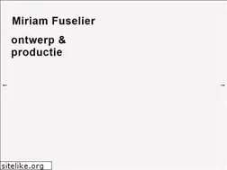 Sites similar to miriamfuselier.nl