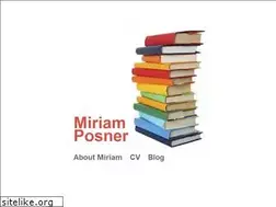 Sites similar to miriamposner.com