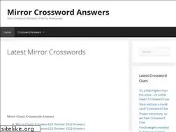 Sites similar to mirrorcrosswordanswers.com