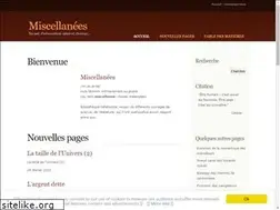 Sites similar to miscellanees.fr