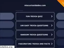 Sites similar to miscuriosidades.com