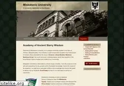 Sites similar to miskatonic-university.org