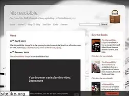 Sites similar to misreadbible.com