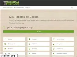 Sites similar to misrecetasdecocina.net