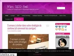 Sites similar to miss-seo-girl.com