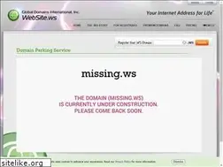 Sites similar to missing.ws