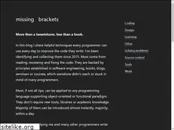Sites similar to missingbrackets.com