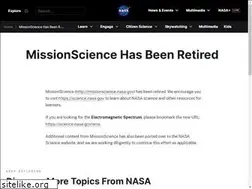 Sites similar to missionscience.nasa.gov