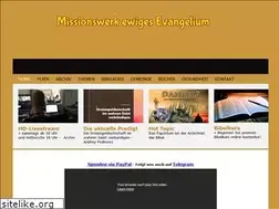 Sites similar to missionswerk-ewiges-evangelium.de